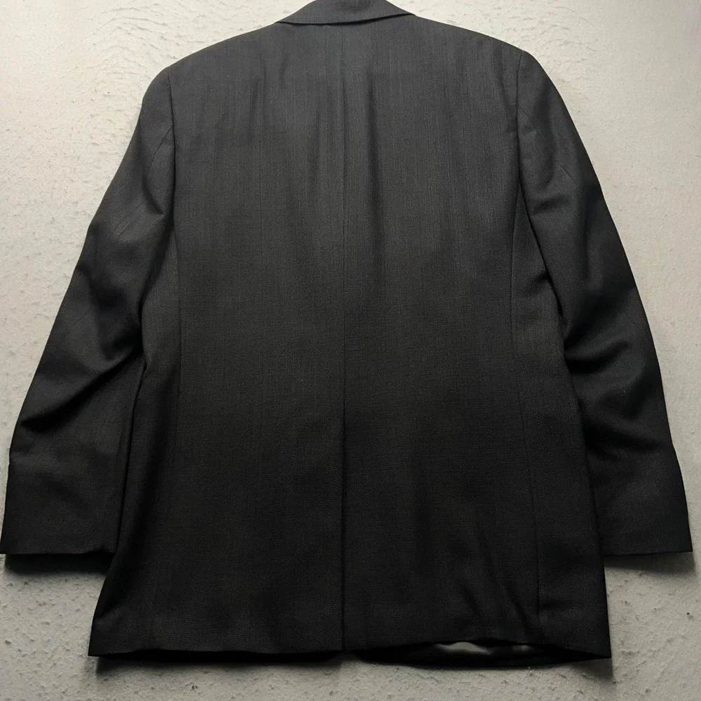 Lauren Ralph Lauren Mens 40R Blazer Charcoal Grey Two Button Sport Coat 1764
